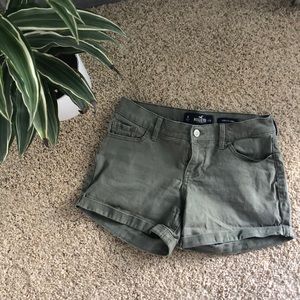 Green shorts